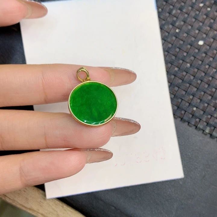 颈饰未镶嵌翡翠天然翡翠