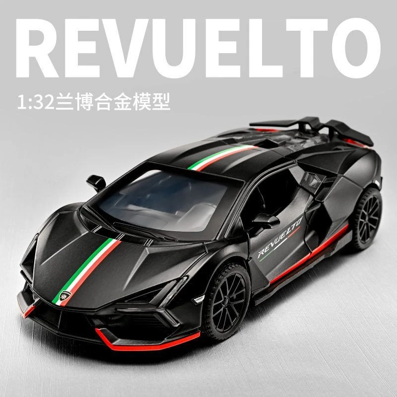 1:32兰博基尼漂移款合金汽车模型声光回力玩具摆件手办儿童跑车