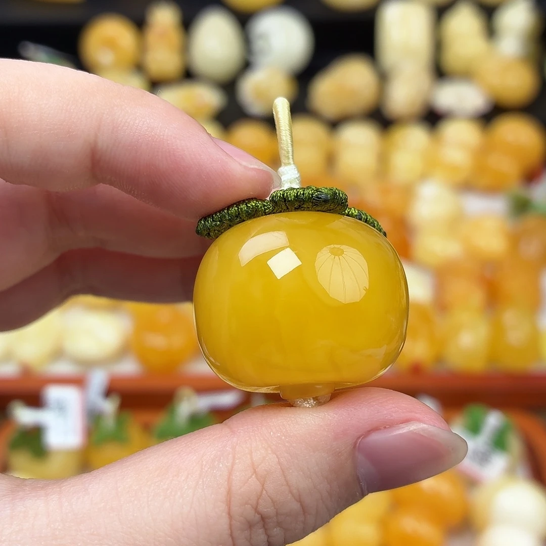 蜜蜡未镶嵌毛衣链蜜蜡