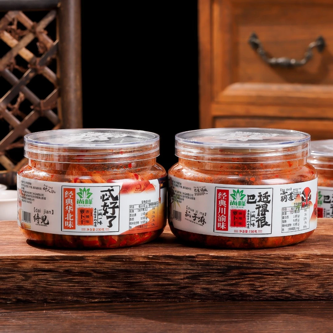 尚峰麻辣香辣萝卜干开胃下饭榨菜罐装咸菜腌菜麻辣鲜香下饭菜