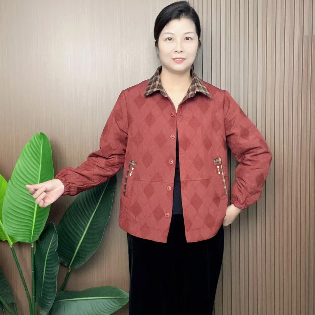 妈妈装中老年时尚新款女装宽松2025秋季外套春秋休闲洋气百搭