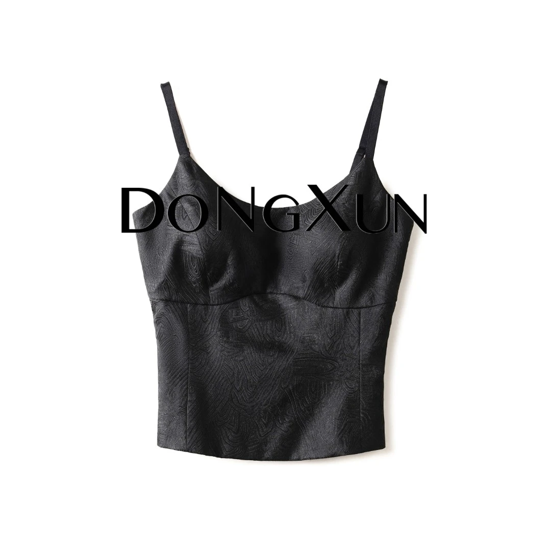 【秘密武器】满分桑蚕丝香云纱百搭显瘦打底吊带美背DX25AD008