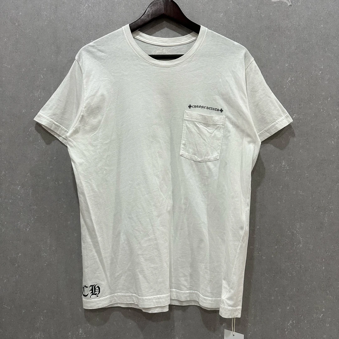 95新 LouisVuitton/路易威登 白色十字花满logo短袖 L码 004496