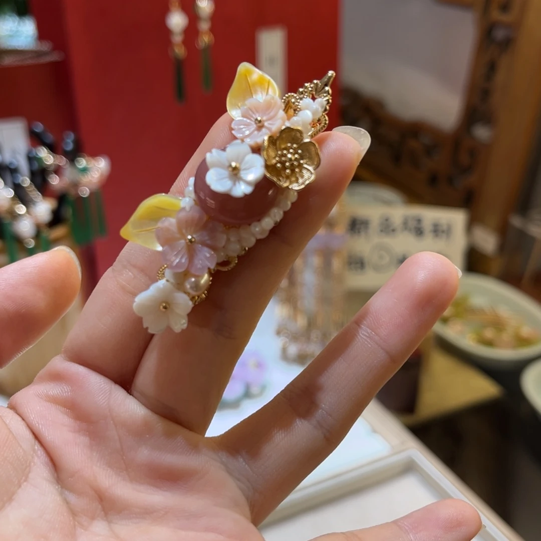 铜合金平安扣发夹