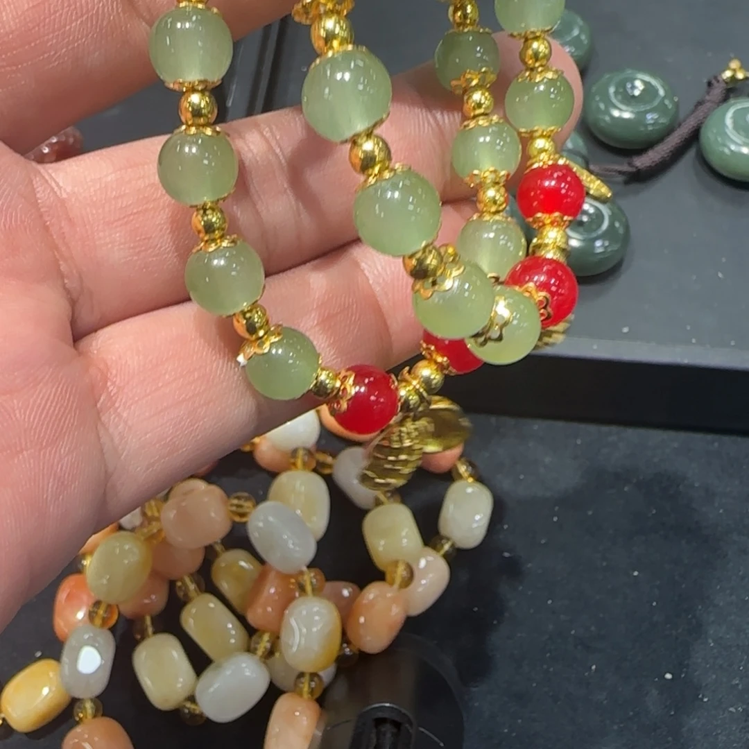 查罗石合金手绳天然玉石多样性发一