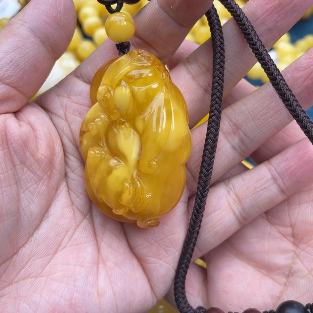 琥珀裸石未镶嵌琥珀蜜蜡