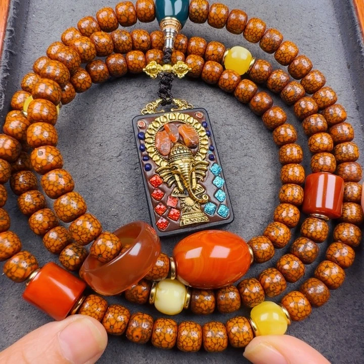 她***她吊坠星月菩提脖挂