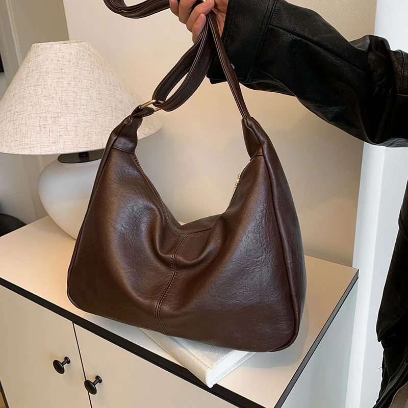 女包时尚韩版女士ins单肩休闲百搭肩包小众托特饺子9924