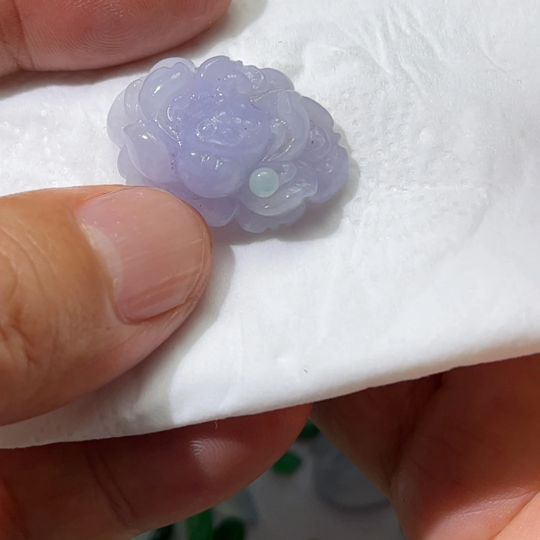 未镶嵌定制翡翠莲花