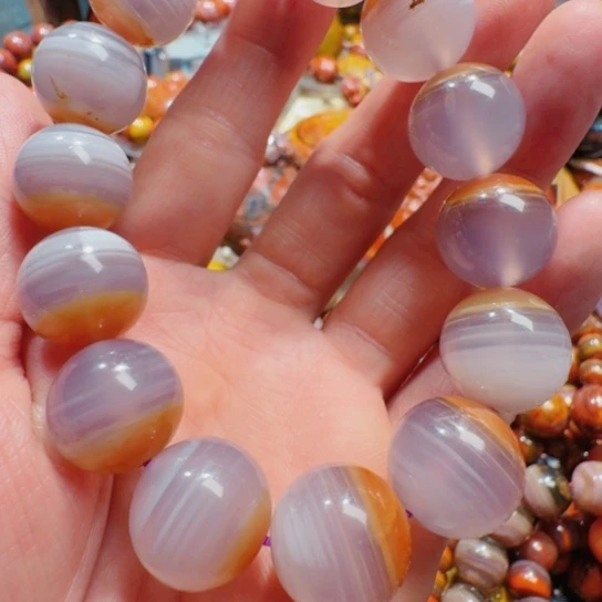 三***木玛瑙/玉髓未镶嵌项圈