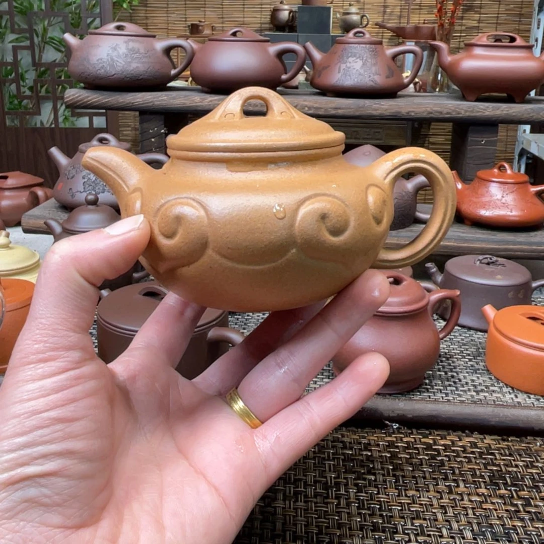 紫砂茶壶宜兴原矿紫砂手工制260