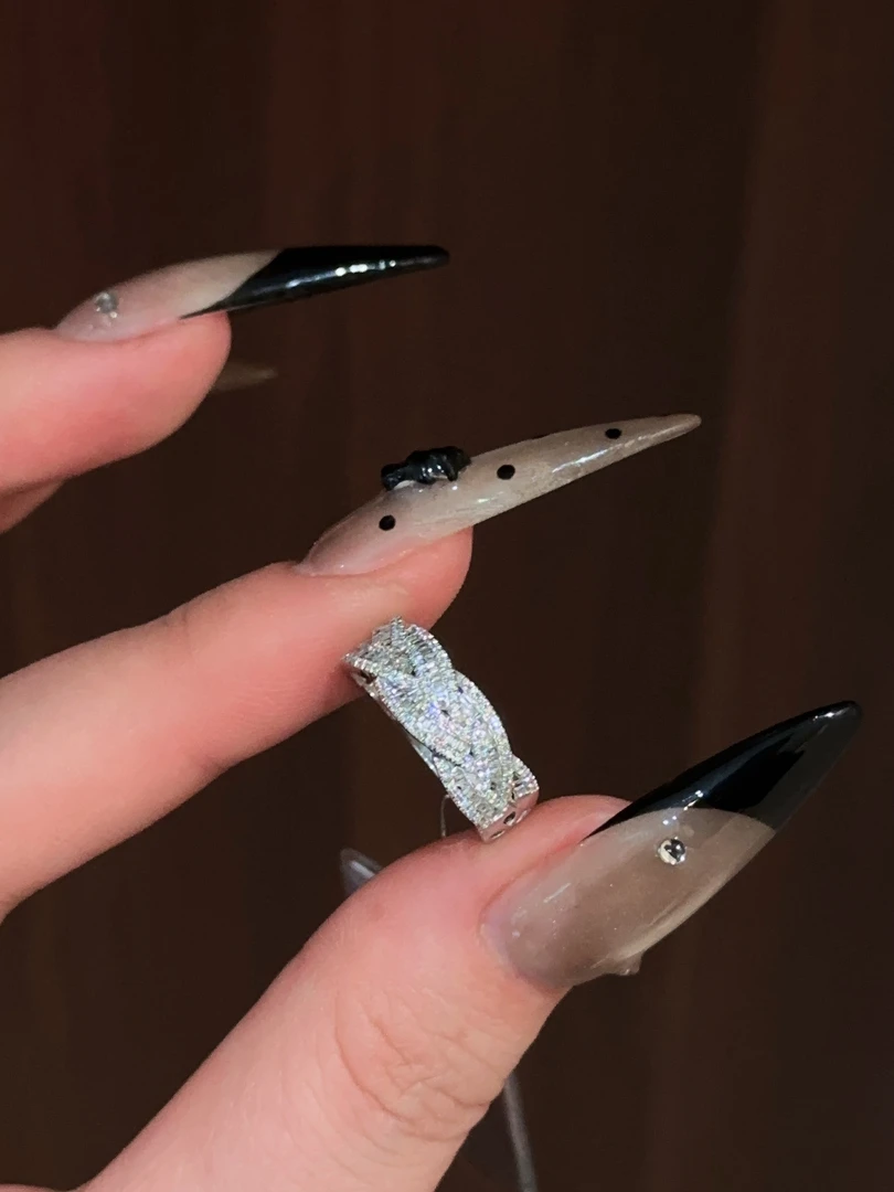 【六言精选】0279梯方编织麻花戒指