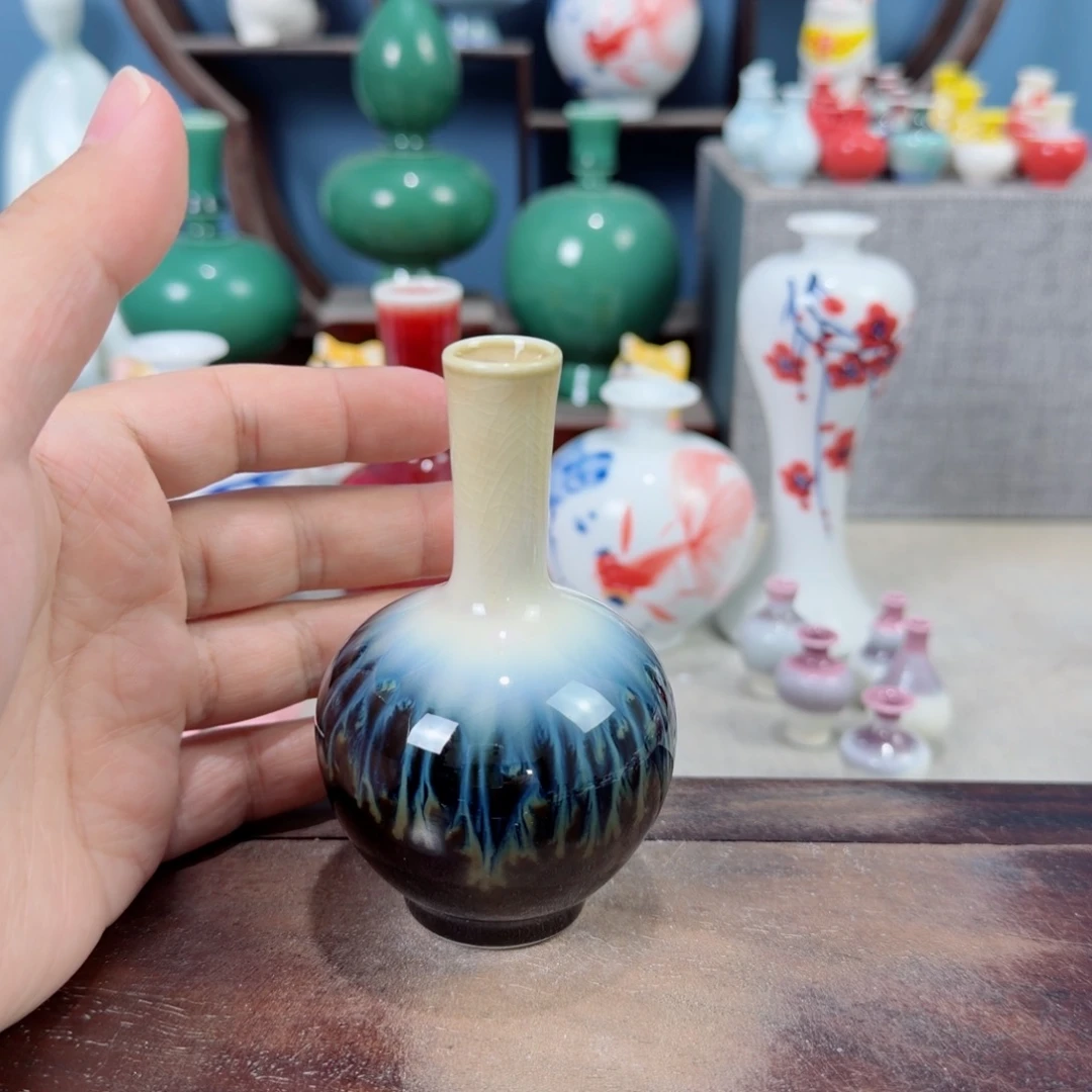 陶瓷手工小花器摆件
