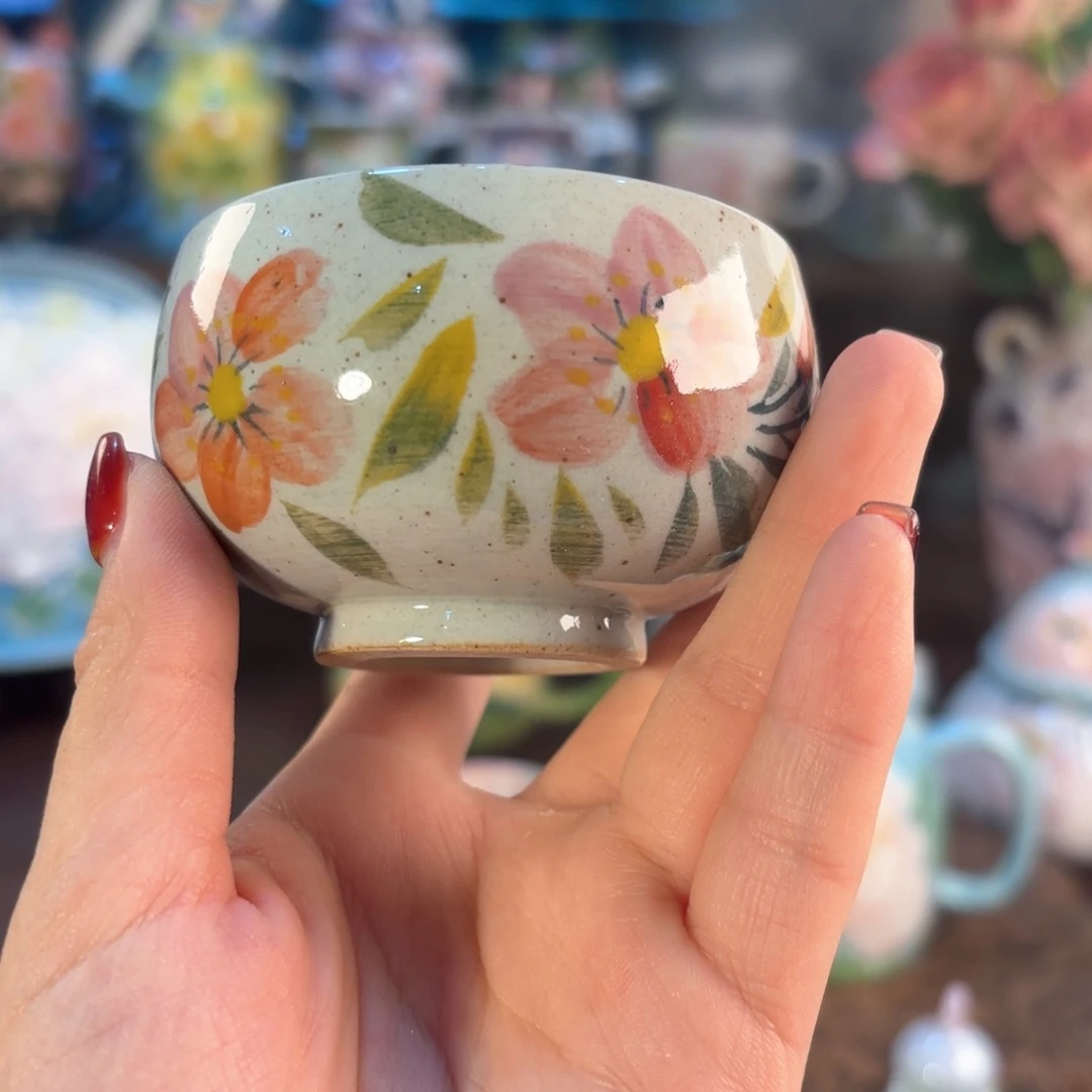 景德镇手绘高温釉下彩陶瓷茶具