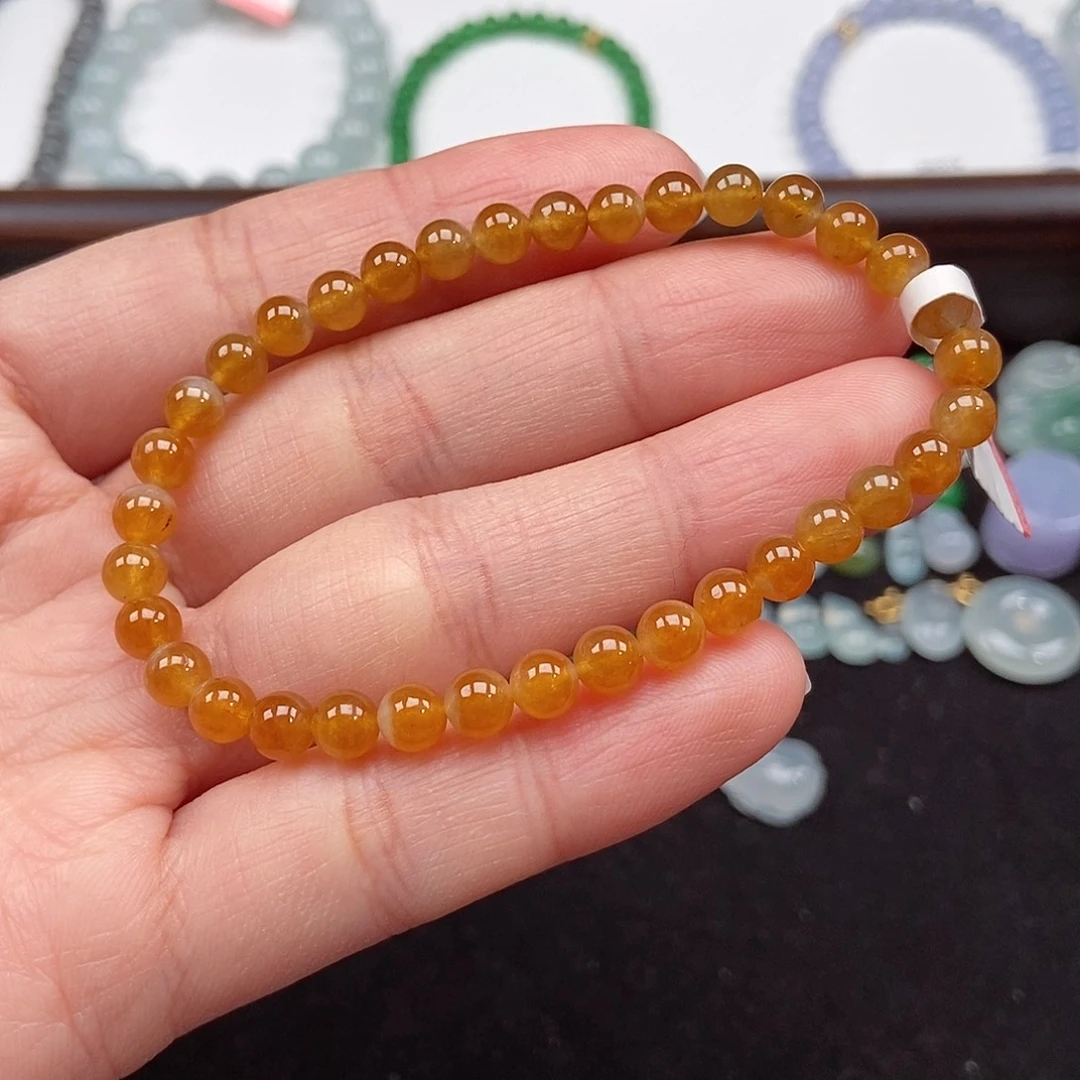 翡翠未镶嵌手串卡5