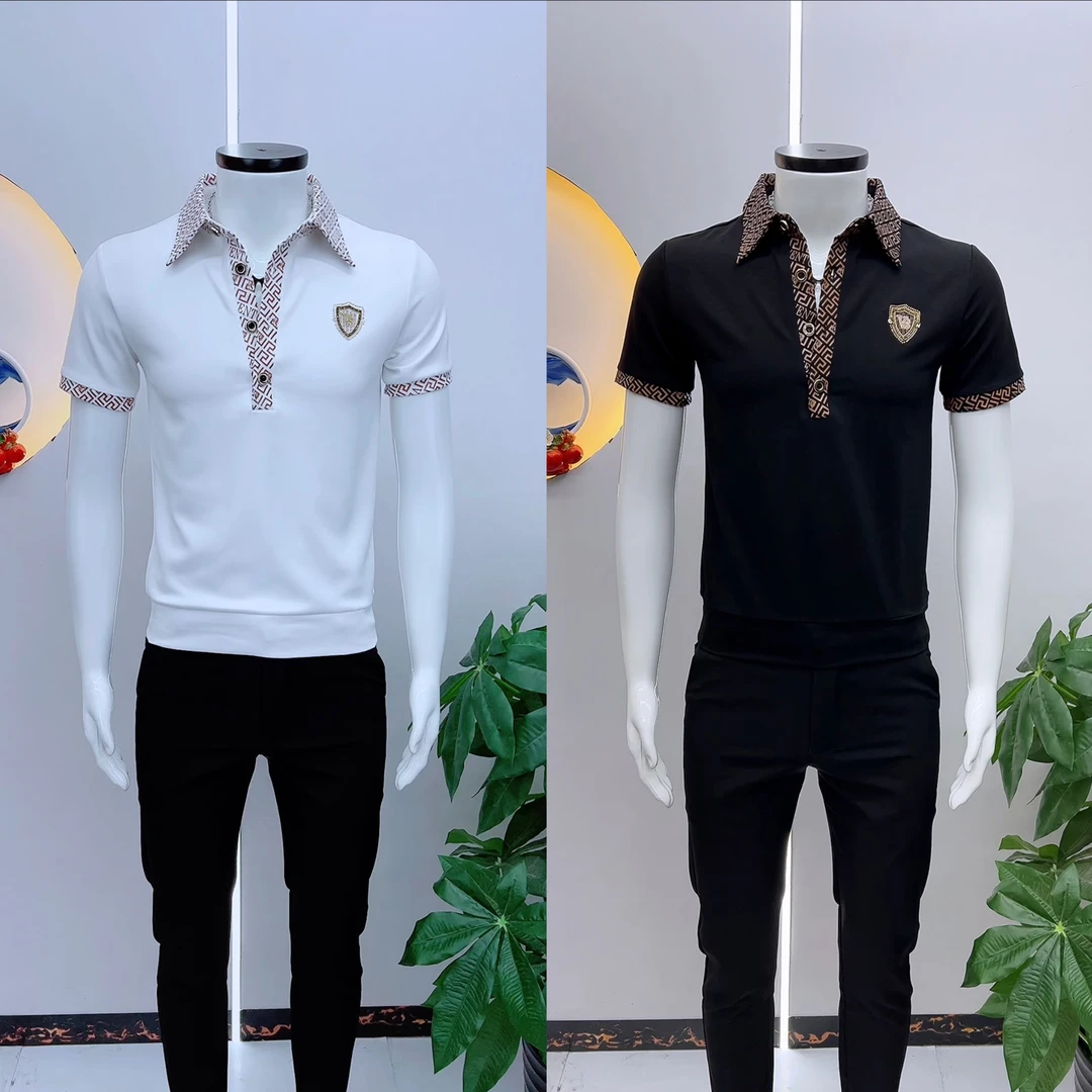 简约轻奢修身帅气男士新款Polo衫时尚潮流夏季休闲百搭高级感Polo