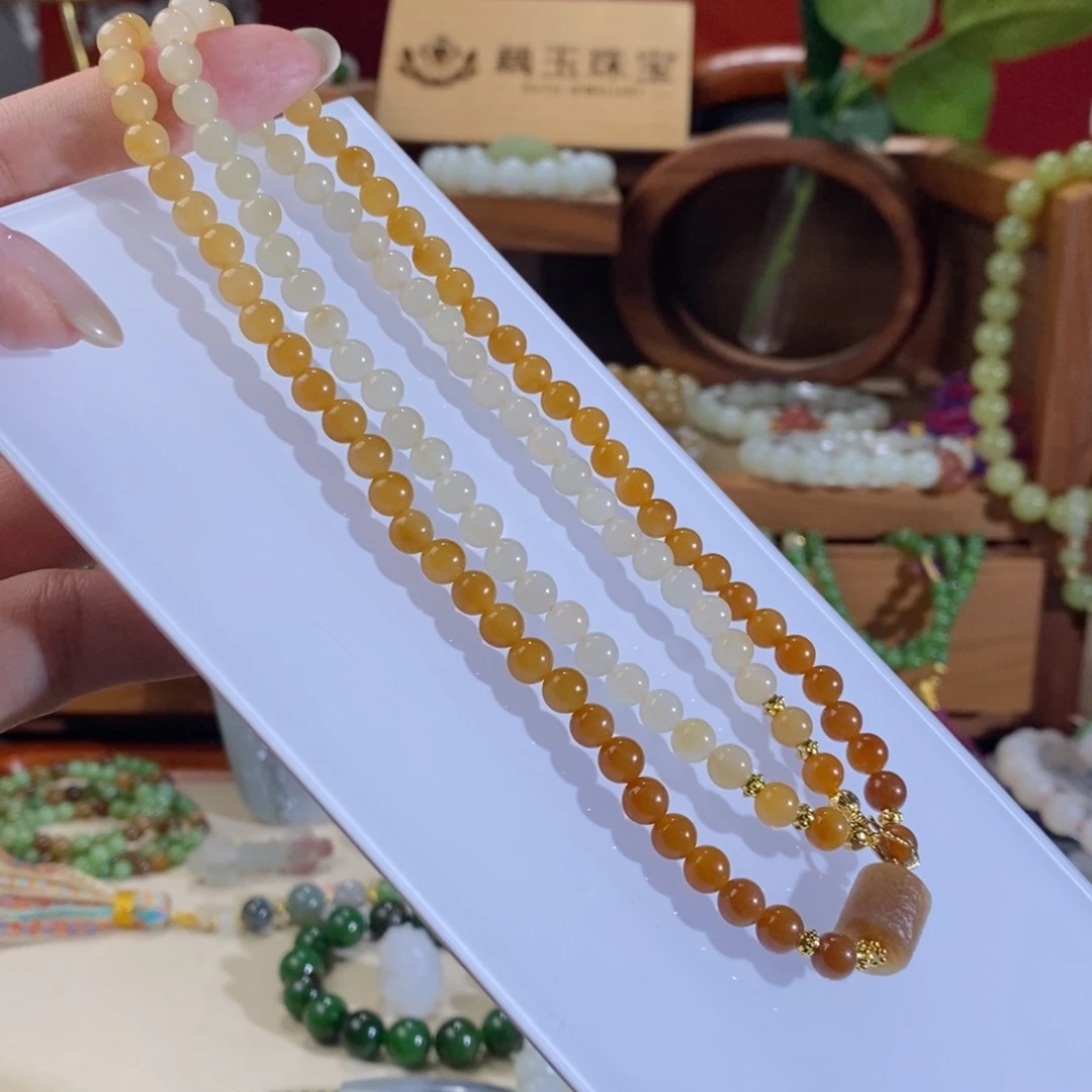 和田玉未镶嵌颈饰