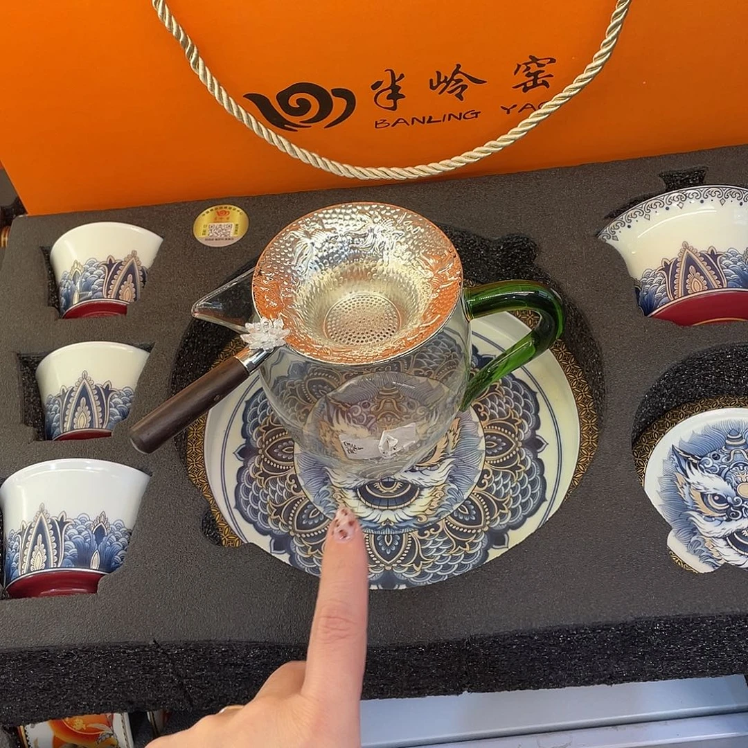 陶景德陶瓷盖碗茶具