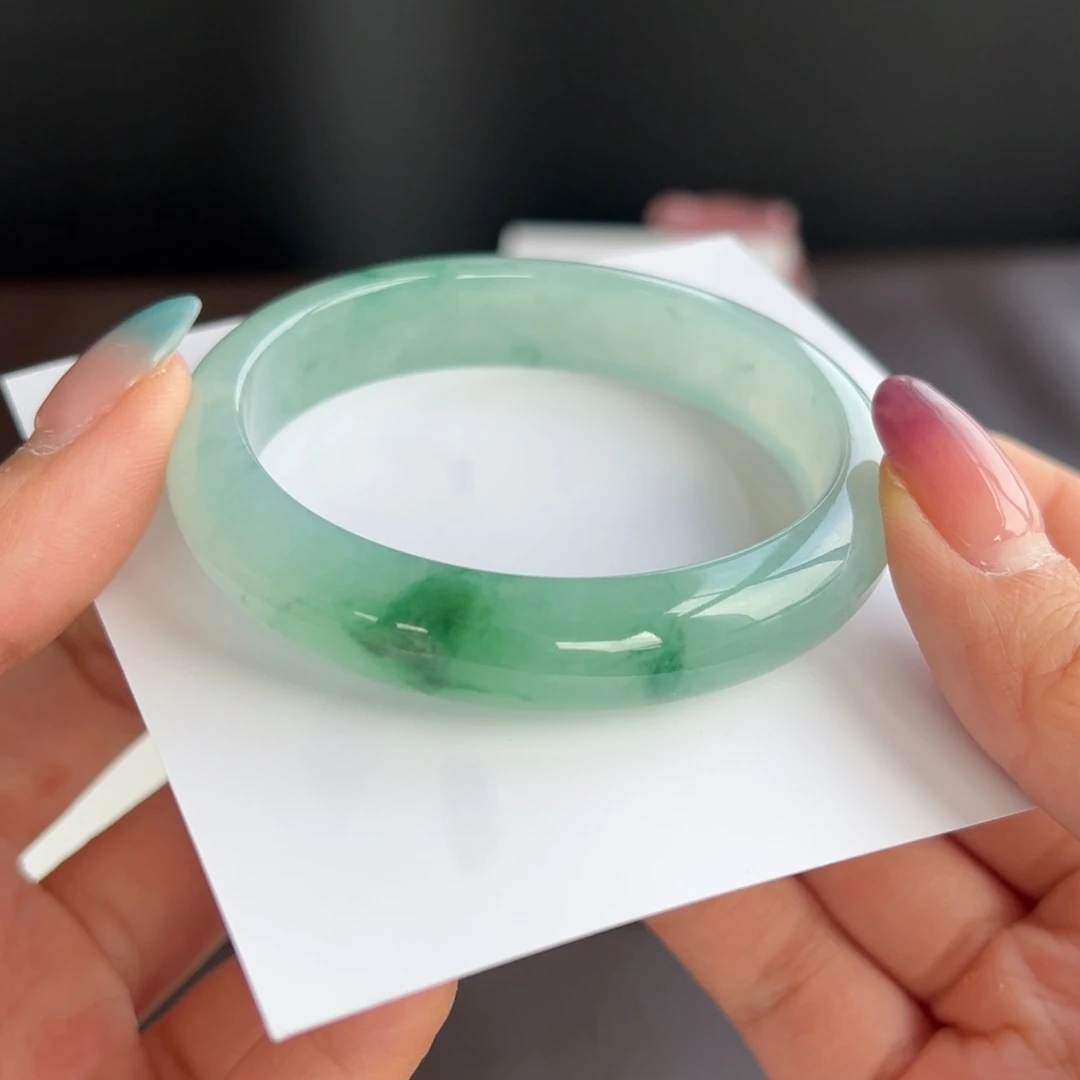 翡翠未镶嵌手镯42号 54.6贵妃