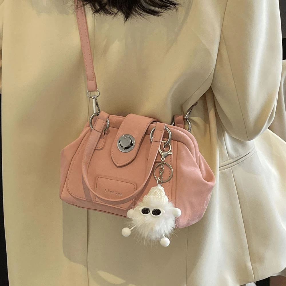 超火小众设计包包2024新款流行百搭女士手提医生包爆款单肩斜挎包