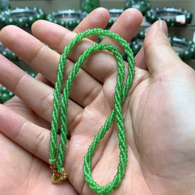 【闪购商品】颈饰未镶嵌和田玉（碧玉）