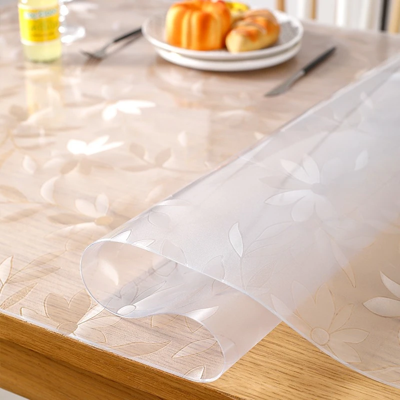 桌布防水防油免洗防烫pvc茶几桌子餐桌垫家用长方形塑料水晶板