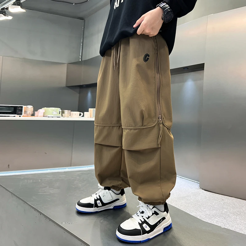 男童春秋款束脚休闲裤2025新款儿童秋装裤子大男孩宽松长裤洋气潮