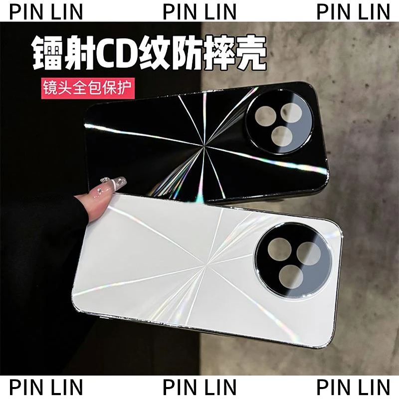 CD纹镭射电镀适用红米k80至尊版/k80pro手机壳防滑防摔全包REDMI