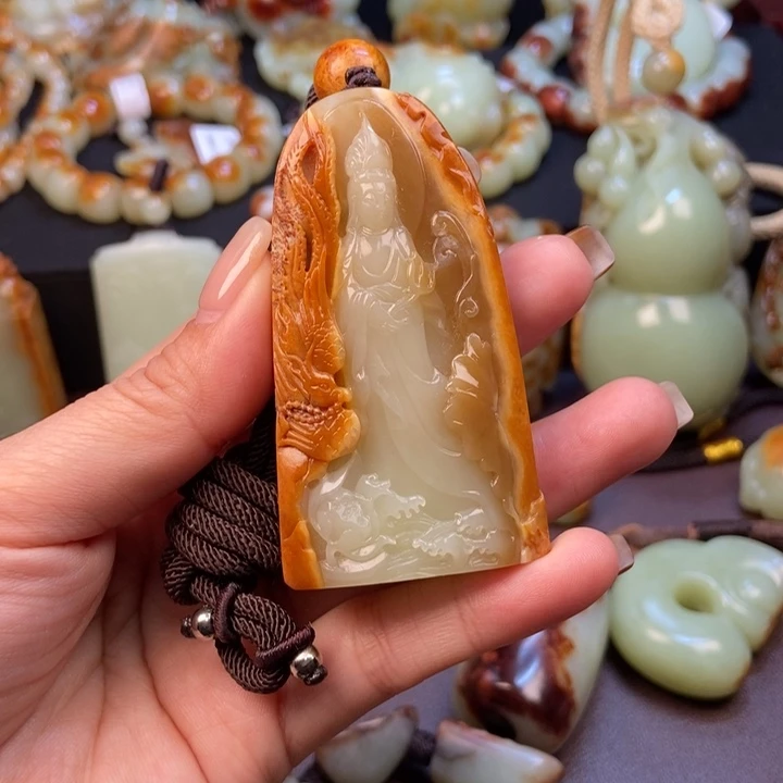 岫岩河磨玉（透闪石质玉）未镶嵌挂件