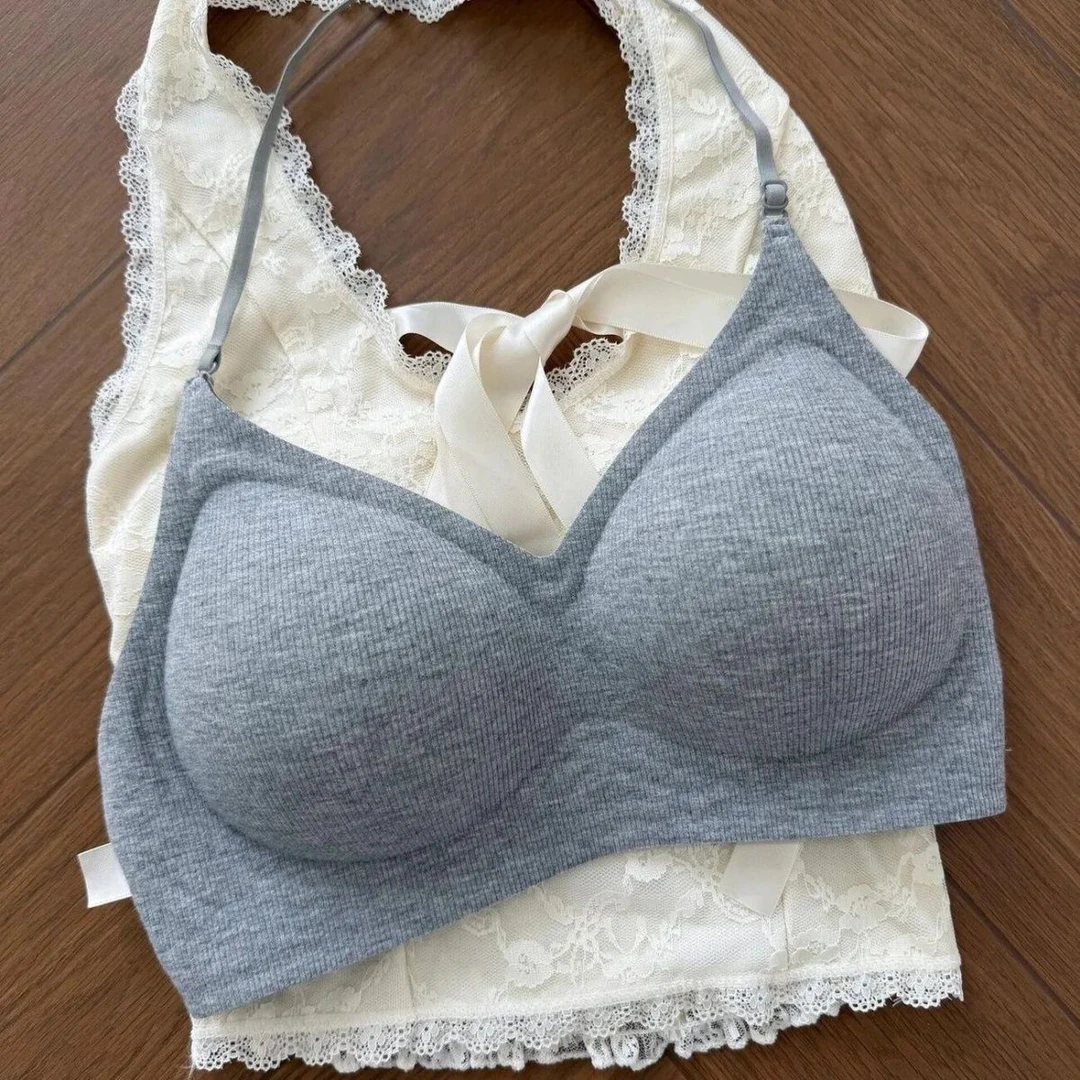 固定手掌杯舒适轻软糯无痕亲肤美背内衣女细肩带小胸露背文胸罩新