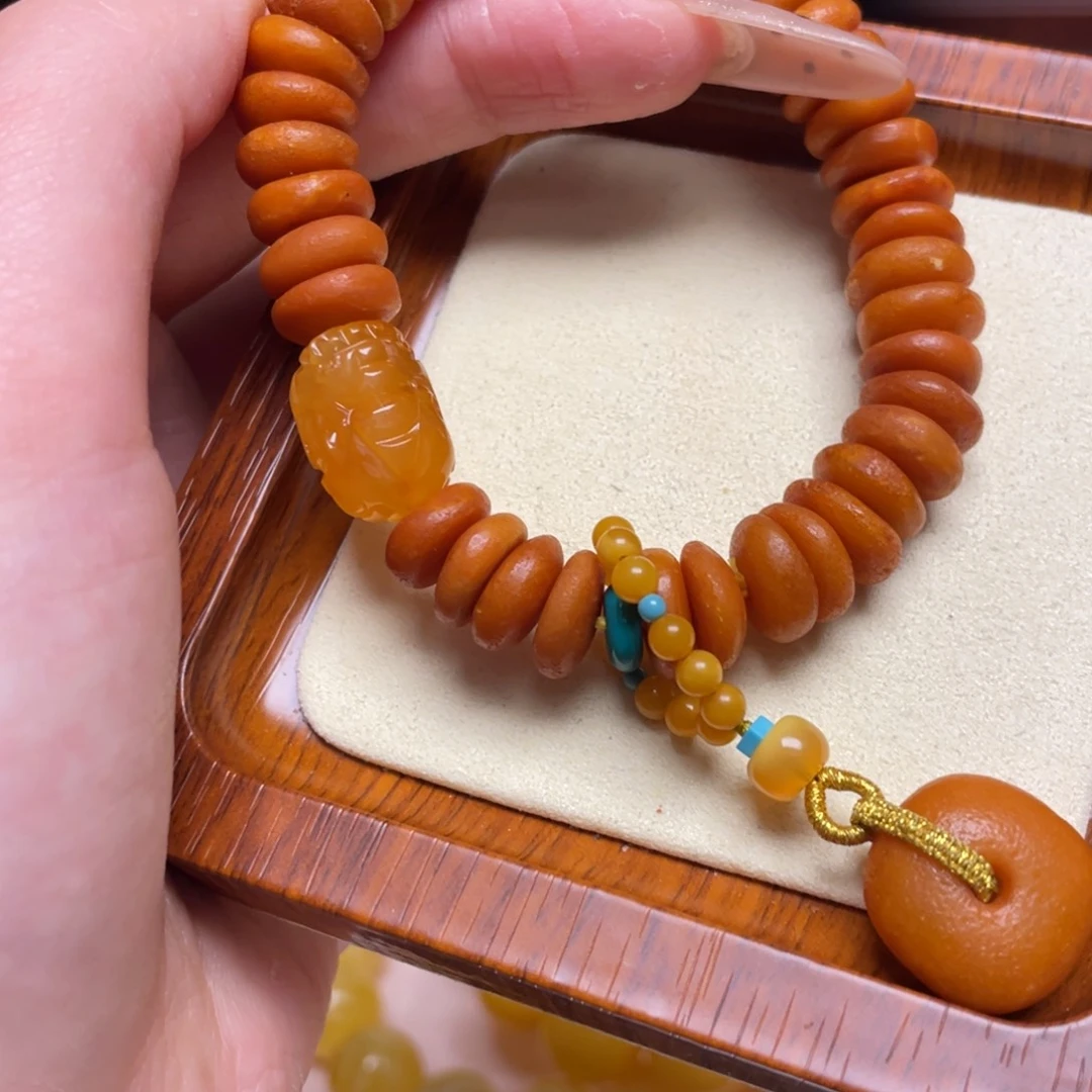 蜜蜡手链未镶嵌手串