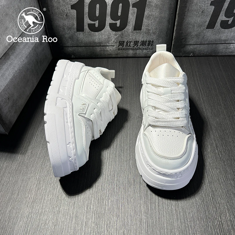 2025新款夏季男鞋痞帅高级感网红休闲鞋透气运动潮鞋增高小白板鞋