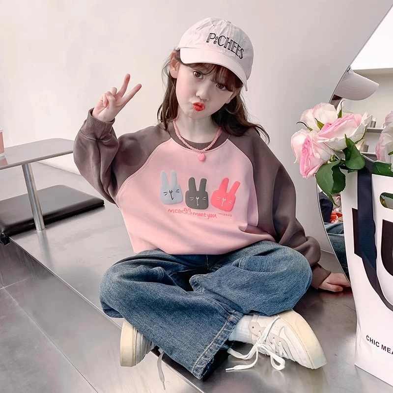 儿童春秋新款时尚洋气韩版网红款高货百搭 WY7237 儿童卫衣