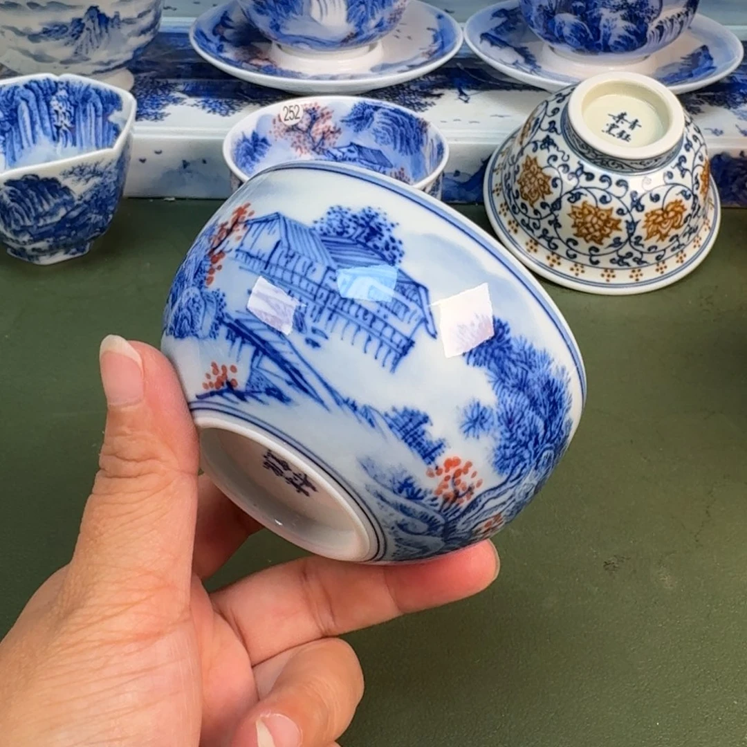 景德镇纯手绘会茶具圆圆257