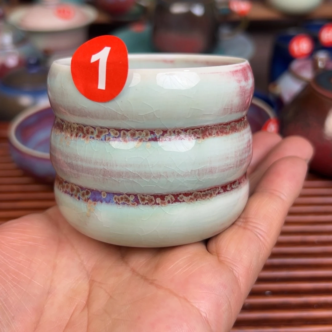 手工制作钧窑茶器