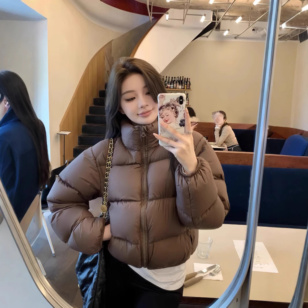 2025新款肯豆风美拉德羽绒服90%白鸭绒外套