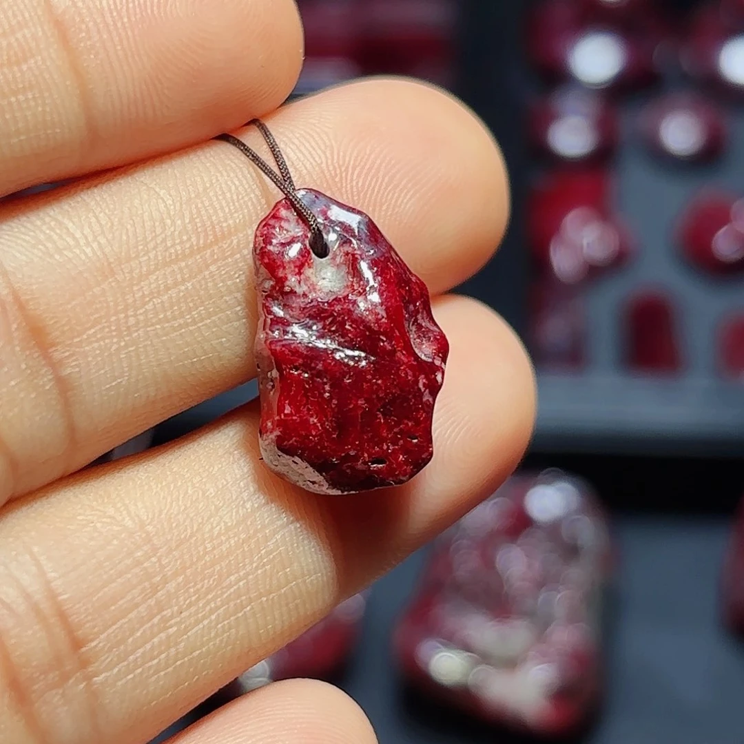 天然辰砂水原矿无根砂6.6克