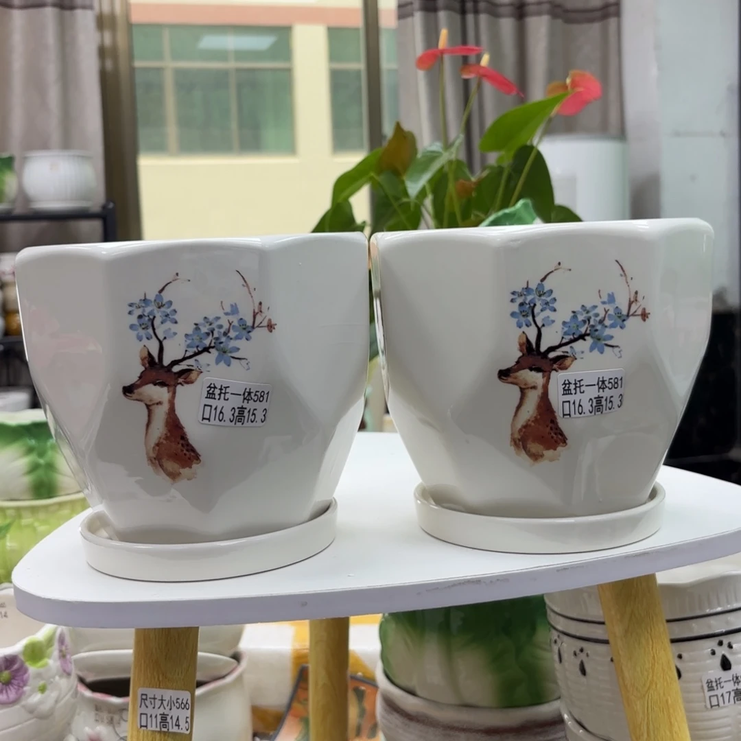 @夏西陶瓷花盆@@5581