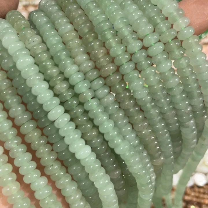 贝壳非金属一条6mm绿东陵算盘珠