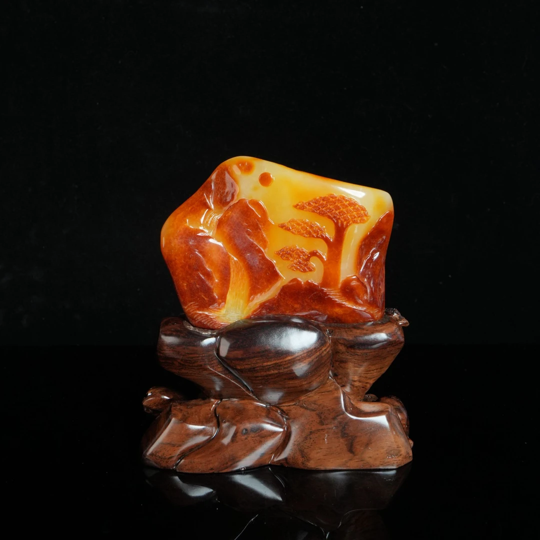 M2058 蒙万明大师八骏图摆件 上海玉石雕刻玉龙奖 金奖 142.18g