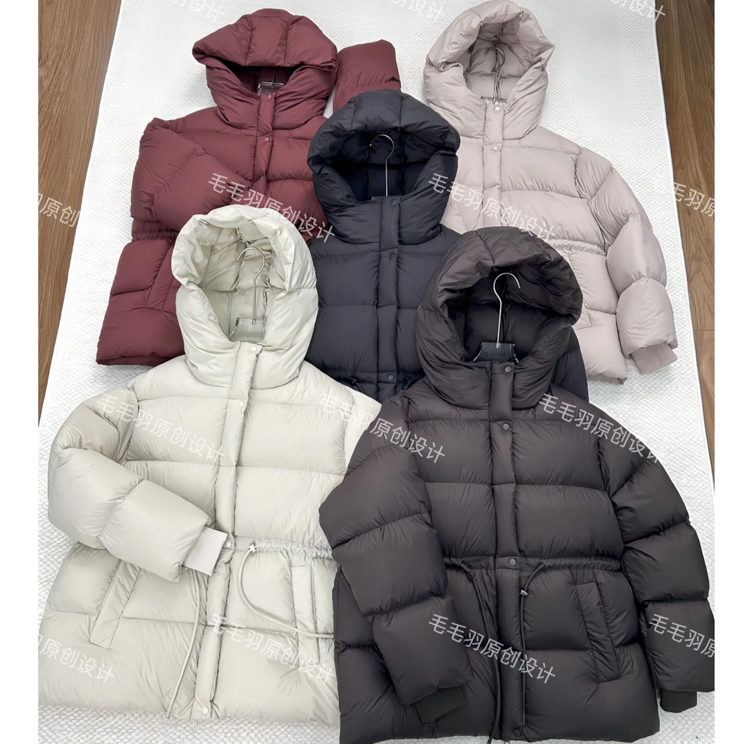 清仓6.0泡芙超轻超柔零压极简风一手长中长款收腰女装羽绒服冬季