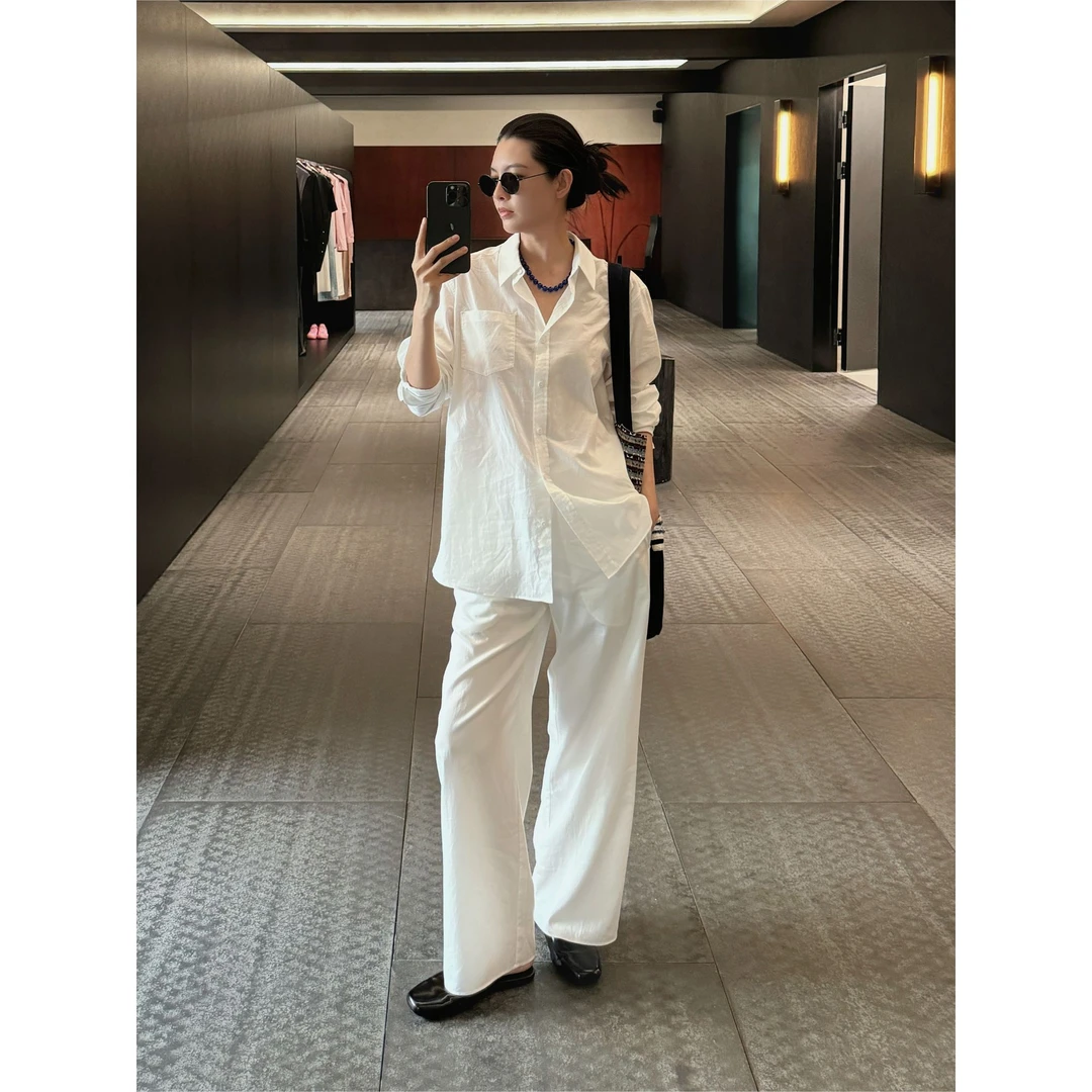 THESOONG|一件100棉的白衬衫‘经典质朴白色衬衫外套HBCS7566