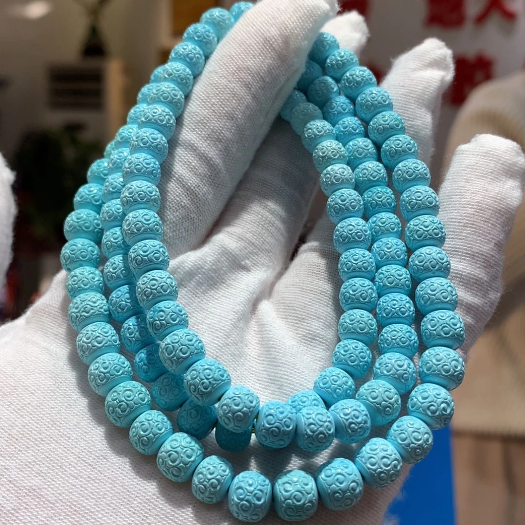 未镶嵌绿松石长链