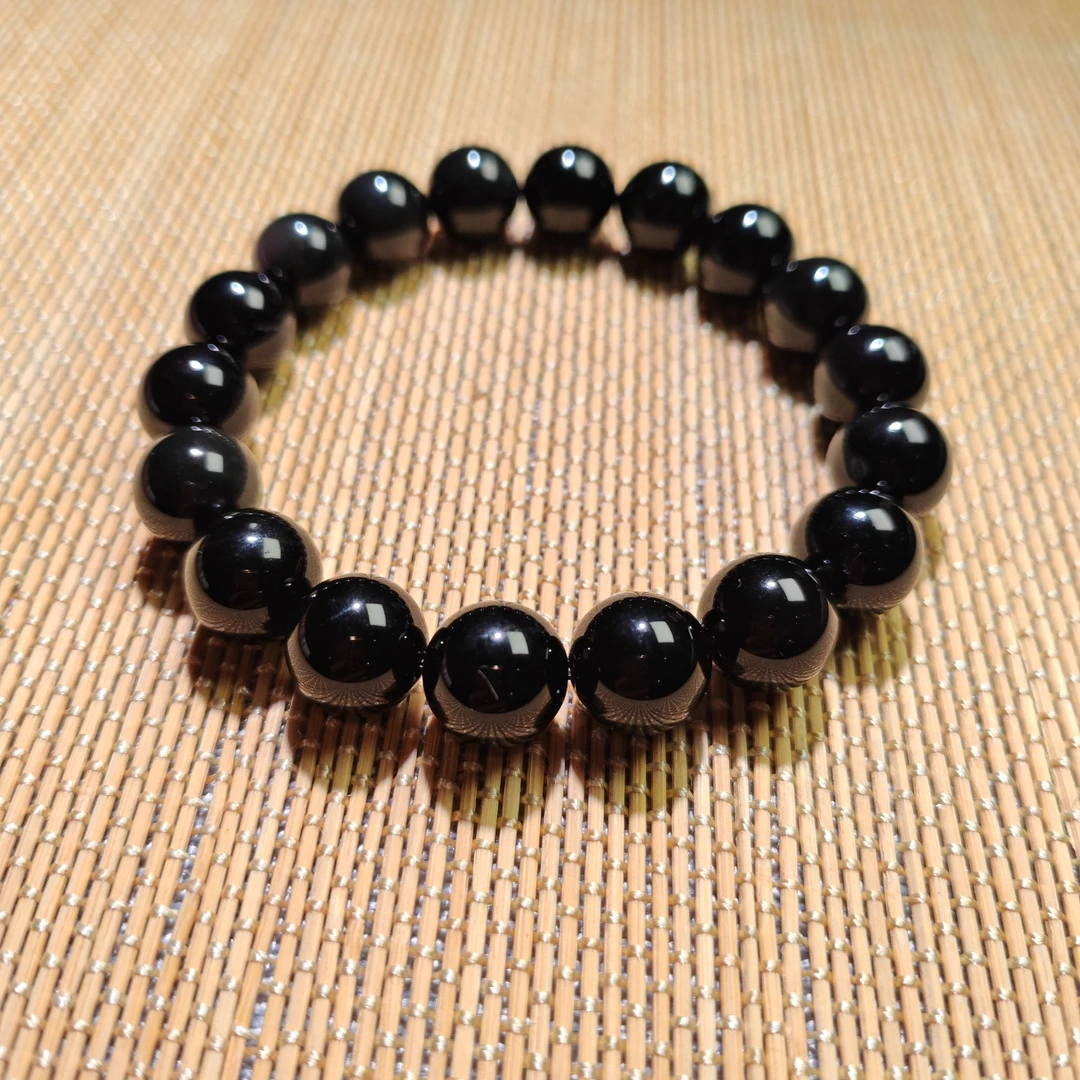 黑曜石猫眼手串轻奢时尚
