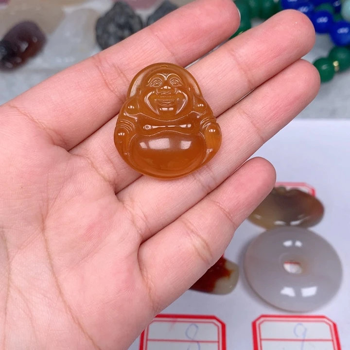 玛瑙/玉髓颈饰未镶嵌古****！