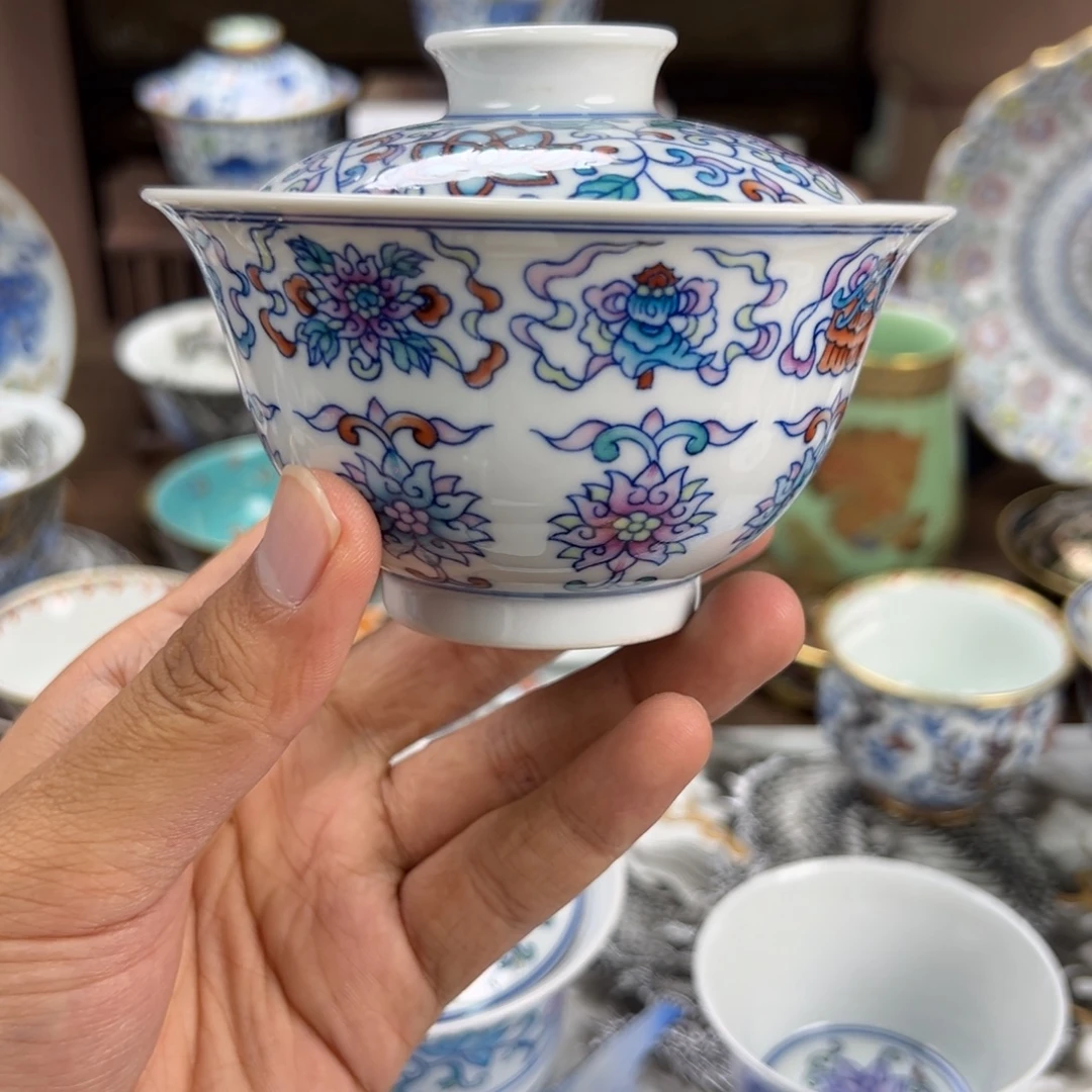 上***总瓷片景德镇手工手绘陶瓷