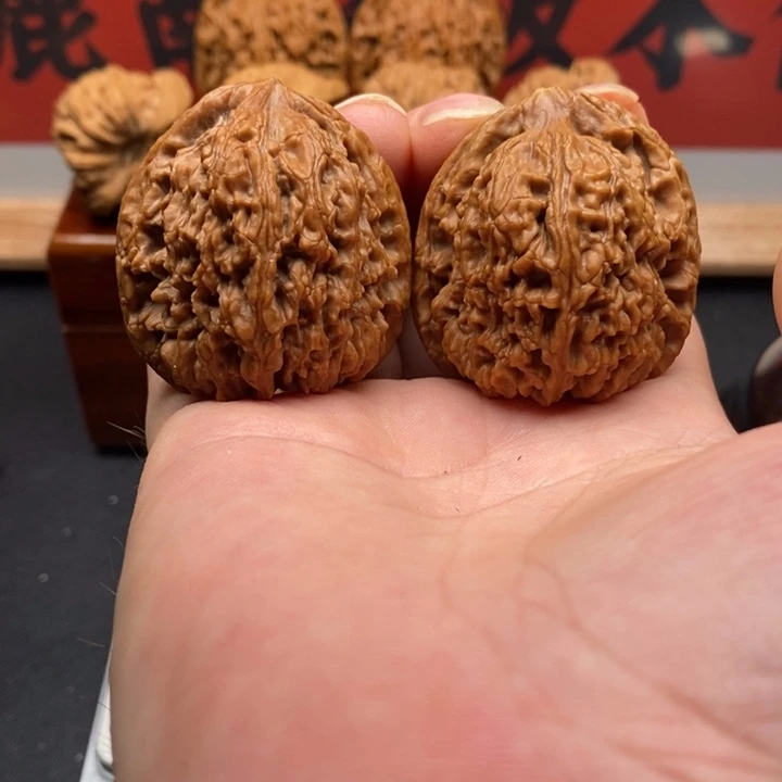 画***阴文玩核桃把件南疆