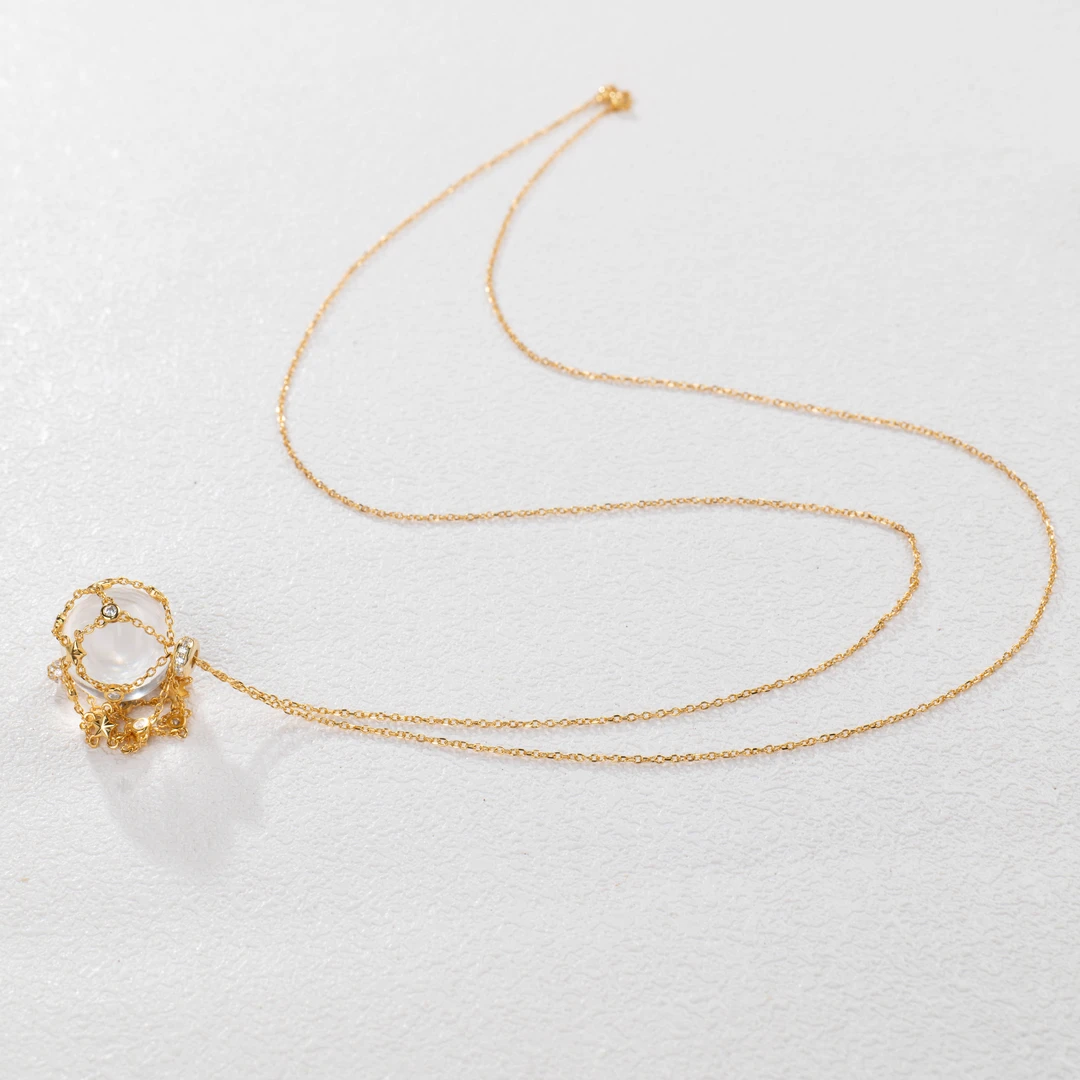 【守心】水晶吊坠925（天然珠宝多样性发其一）