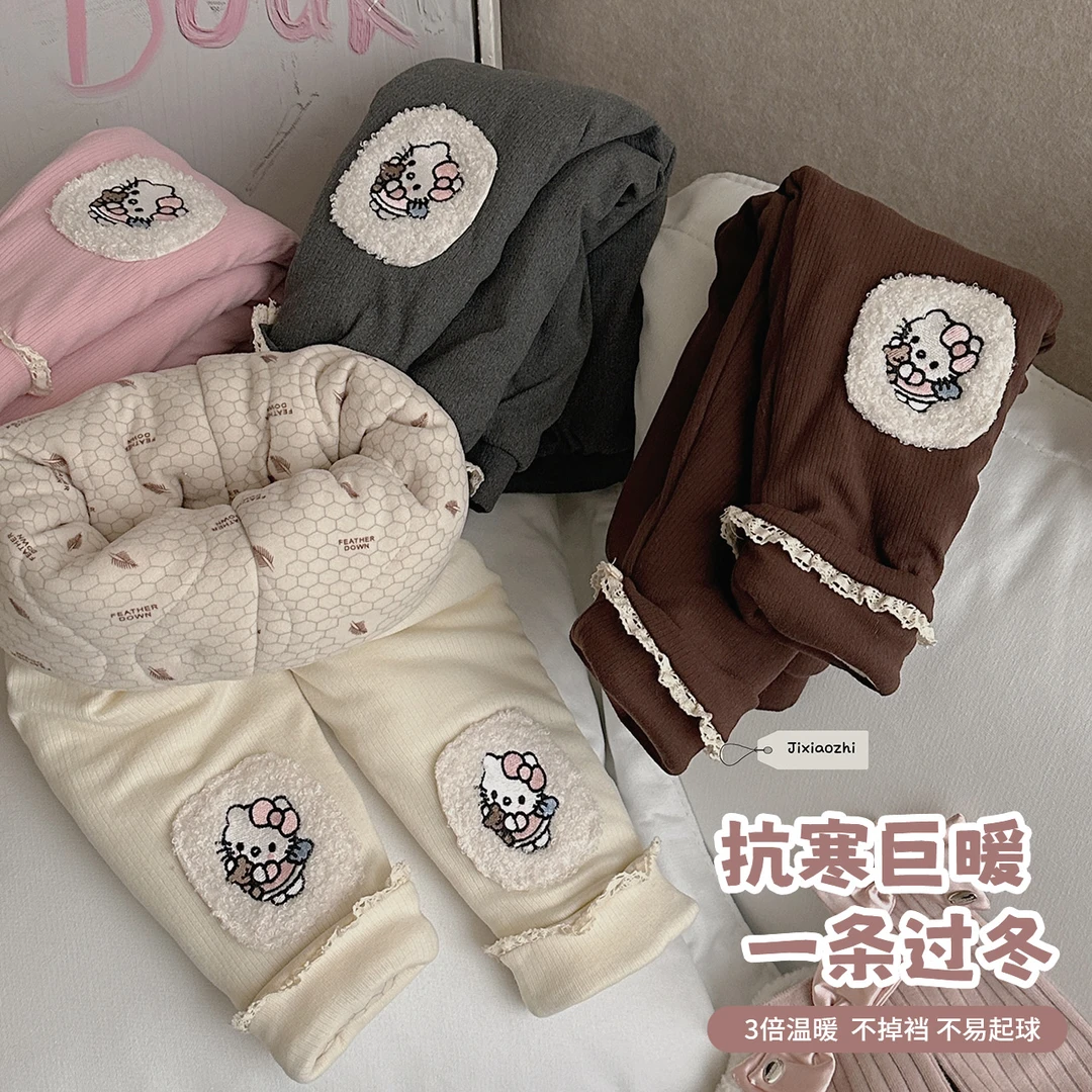 【几小只】冬季新品童装贴布绣打底裤-227