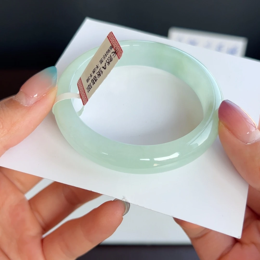 翡翠未镶嵌手镯11号 52.9